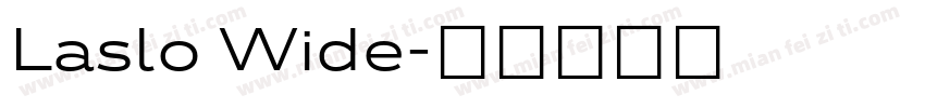 Laslo Wide字体转换